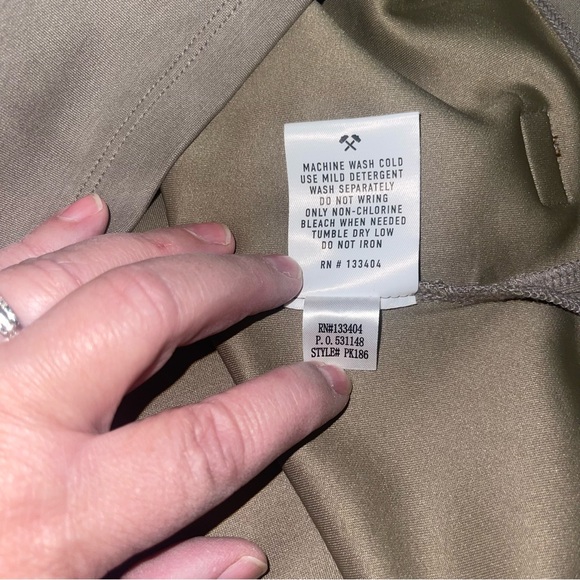 Outpost Makers Men's Hoodie 1/4 Zip Size Large Buckle Exclusive Tan Beige - Picture 11 of 12